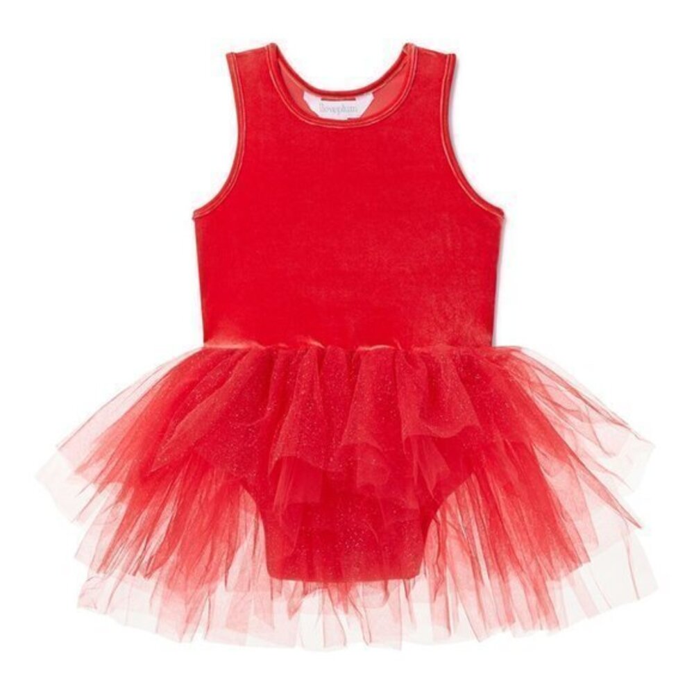 NWT Authentic iloveplum BAE Rosie Red Velvet Tutu - Size 6Y